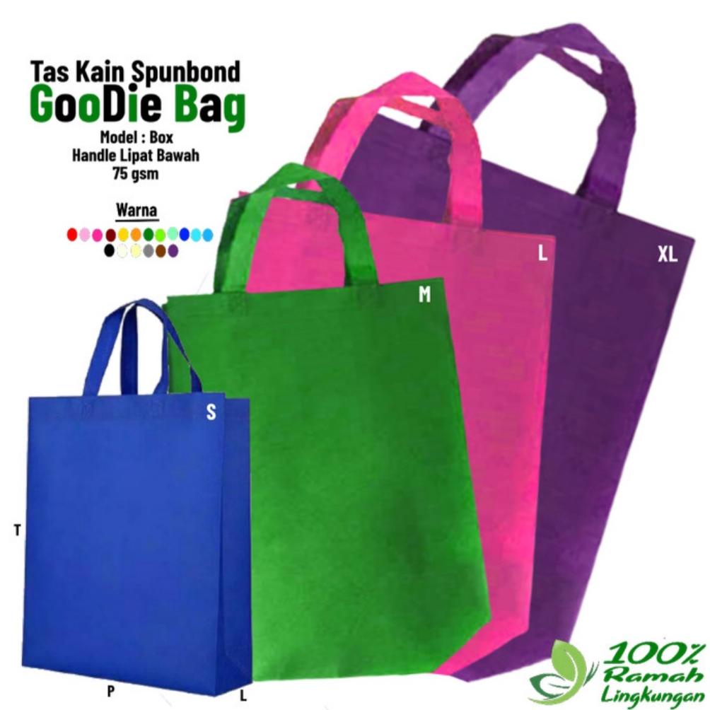 

Promo Tas Kain Spunbond Goodie Bag Jumbo Besar Kecil Ukuran 20x26 25x35 30x40 35x45 38x45 Buat Kantong Belanja Parsel Sembako Goodybag Souvenir Ultah Ulang tahun Totebag Hampers Besek Nasi Kotak Box Hantaran Hajatan Paperbag Polos Plastik Go green Custom