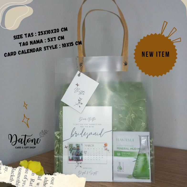 

Promo Bridesmaid card | bridesmaid gift | calendar style