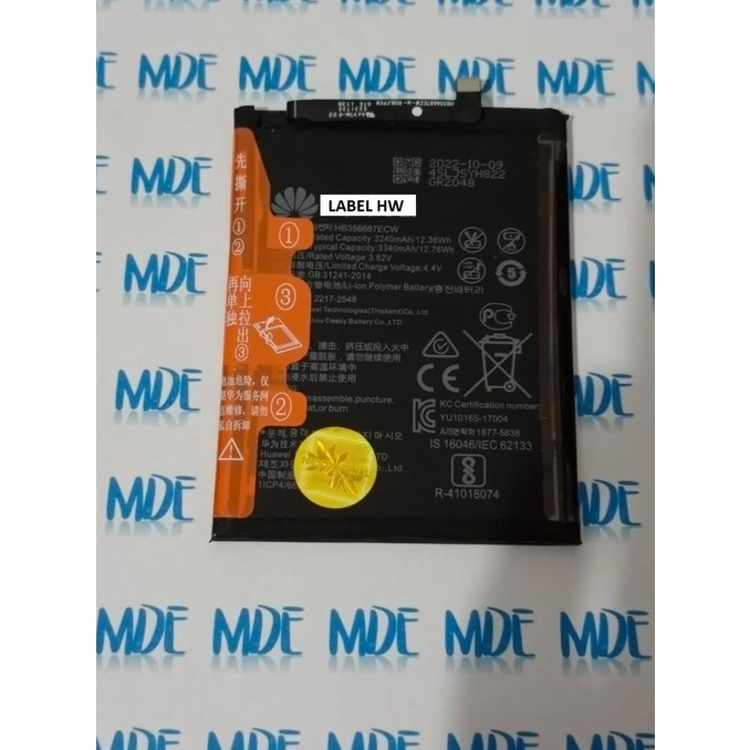 Baterai Nova 3i P30 Lite Nova 2i HB356687ECW Original Batre Battery