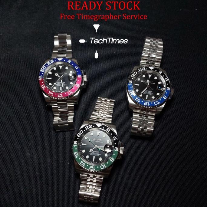 New Seiko Mod Seikomod Gmt Batman Pepsi Sprite Nh35 Automatic Discount