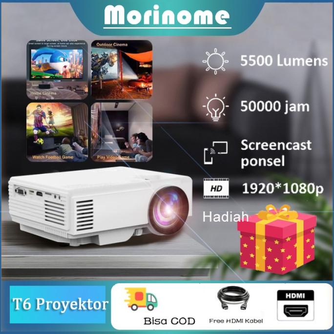 Projector Tripsky T5 Lcd Proyektor Portable Hd 1080P Mini Proyektor Berkualitas