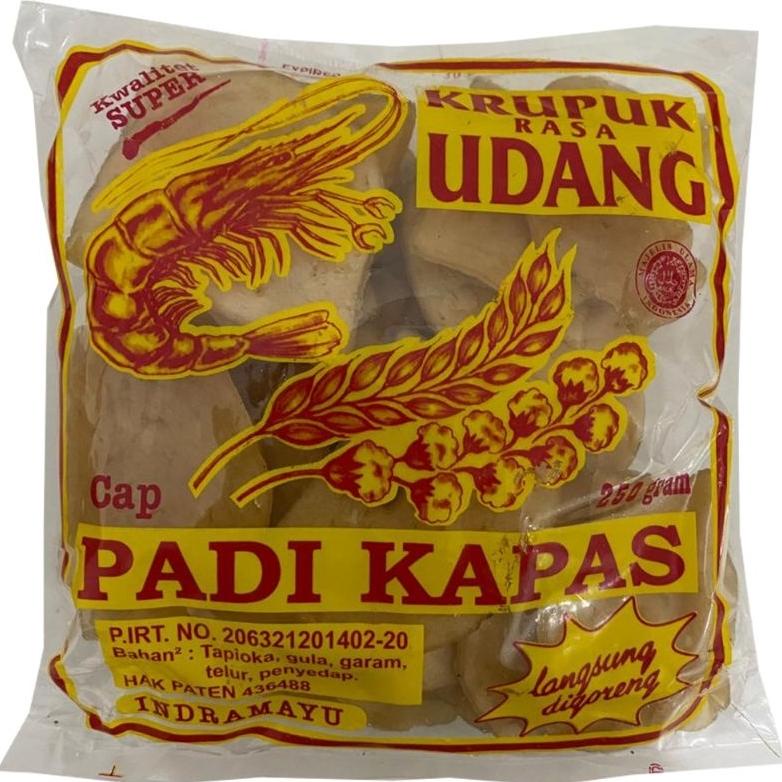 

7.7 Kerupuk Udang Padi Kapas Indramayu Krupuk Mentah 250 Gram