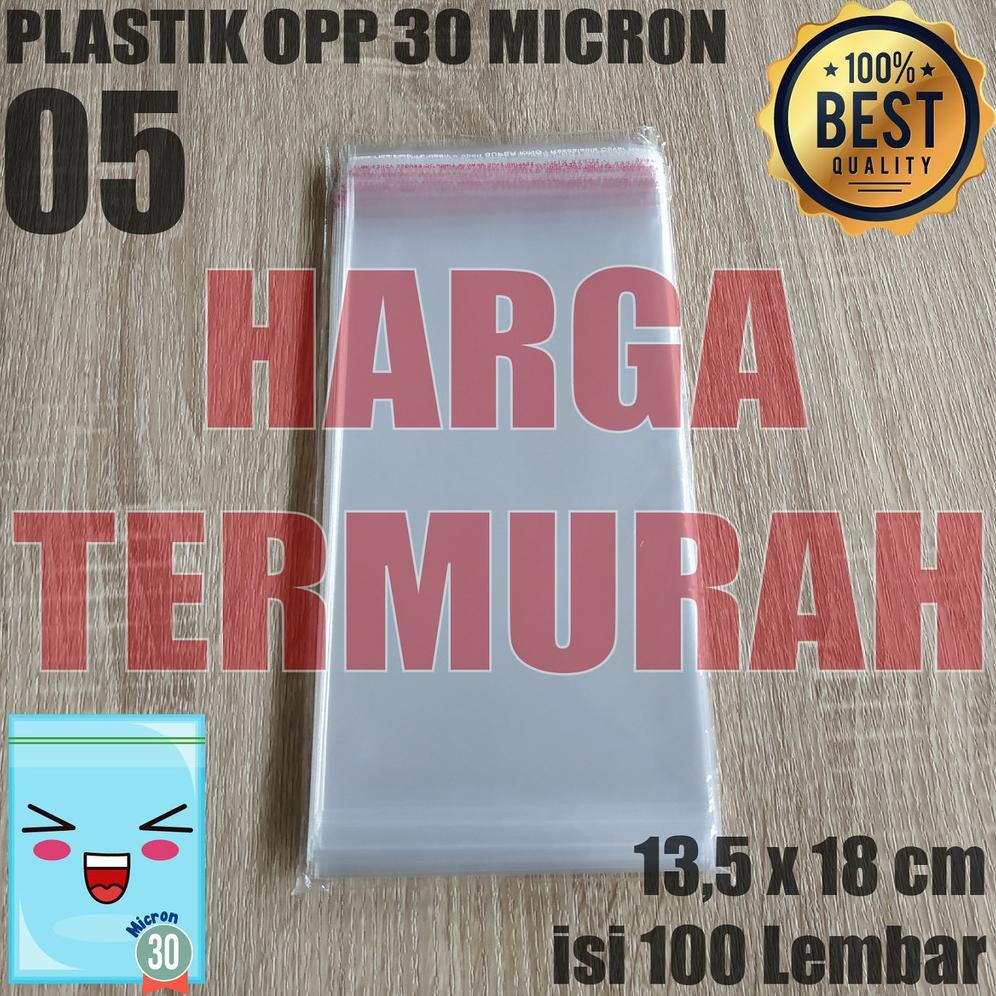 

Terbaru PLASTIK OPP TEBAL 13,5 x 18 cm 30 Micron (0,5) PLASTIK KEMASAN / PLASTIK ROTI