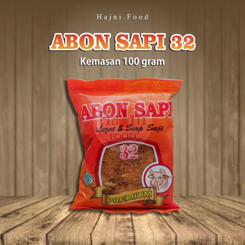 

7.7 ABON SAPI 32 PREMIUM LEZAT DAN SIAP SAJI KEMASAN 100GR TEMEN MAKAN NASI, BUBUR DAN ROTI COCOK. JADIIN CEMILAN JUGA OK AMAN BANGET DAN SEHAT BUAT DIKONSUMSI