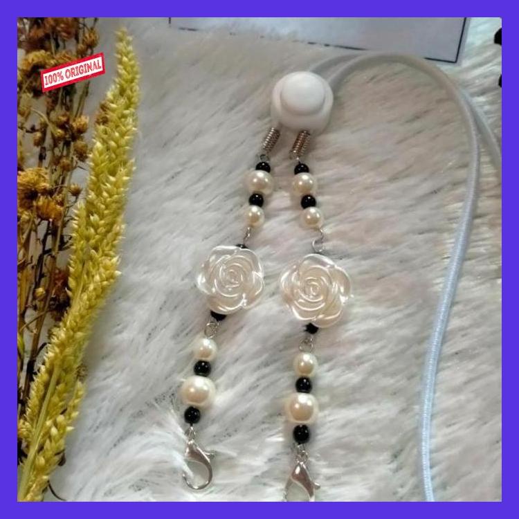Masker strap konektor kalung tali Gantungan masker Mutiara ralnaadas_