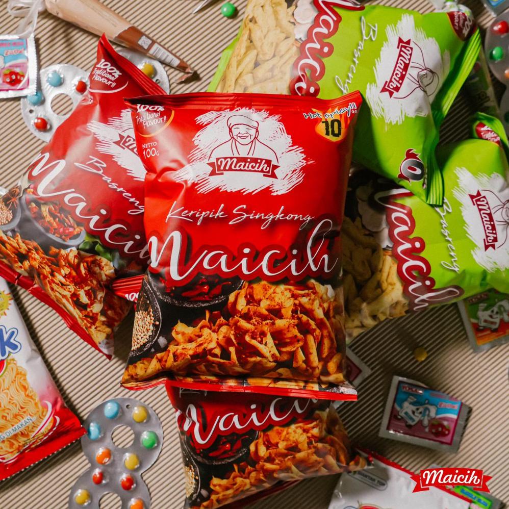 

New Keripik Singkong Pedas Maicih Level 10 Kemasan 100 gr