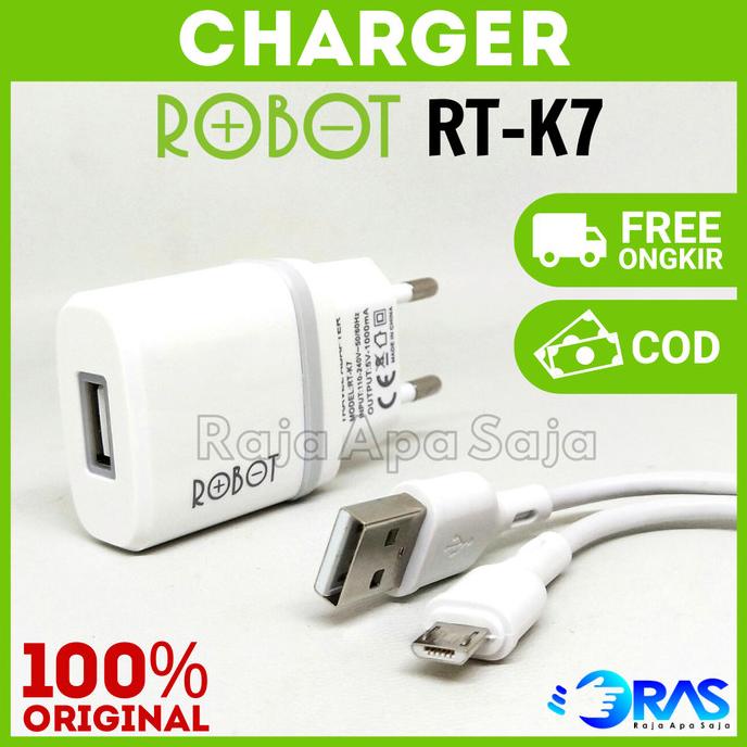 Charger Robot RT-K7 Casan Chasan Carger Android HP Micro Ori Murah fikaanisa204