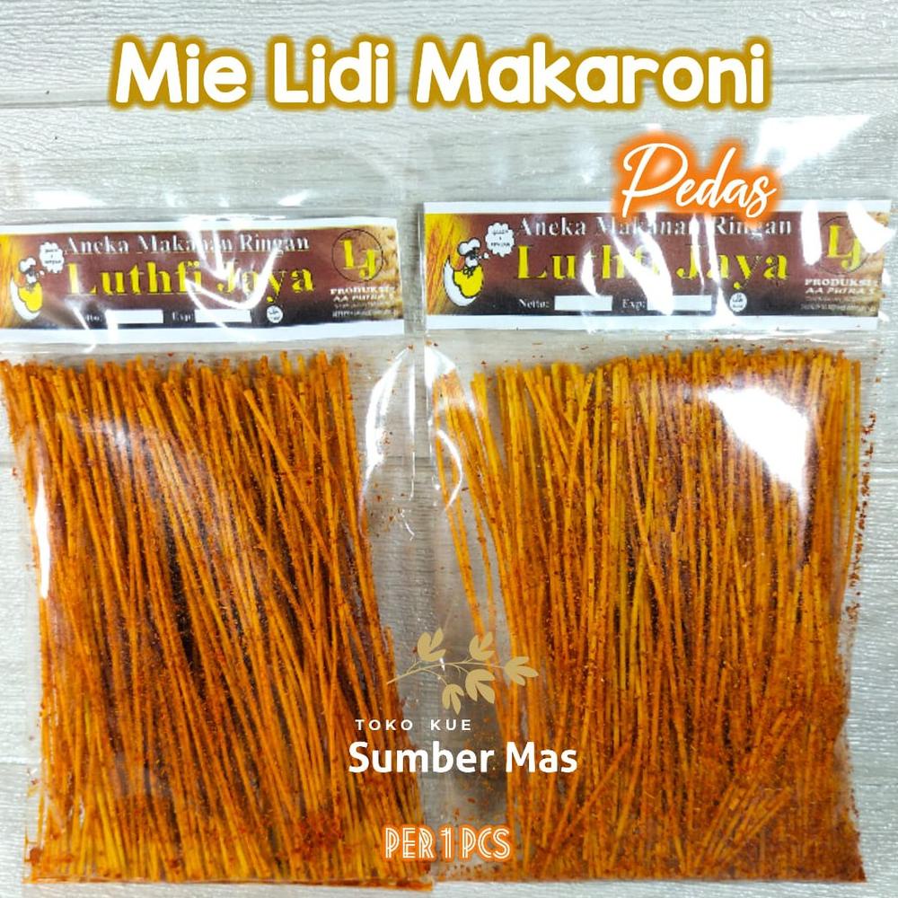 

New MIE LIDI MAKARONI / mie lidi pedas / mie lidi asin / berat 100 gr