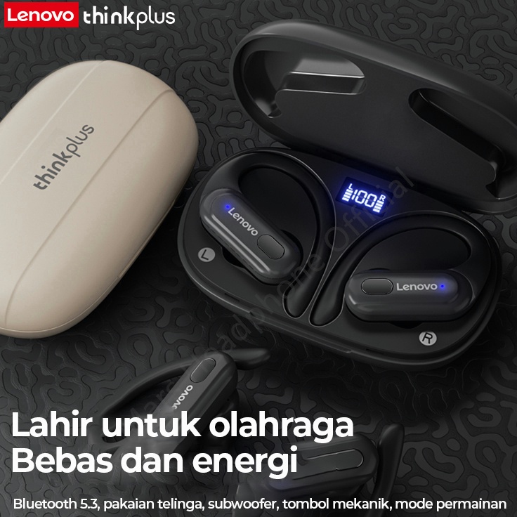 Terbaik Lenovo thinkplus XT60 Wireless Bluetooth Sport Earphones Waterproof 5.3 Headphone Noise Redu