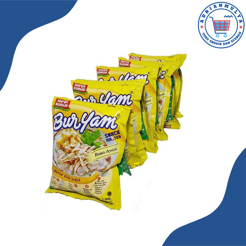 

Buryam Bubur Instant Renceng 27 gram isi 10 pcs