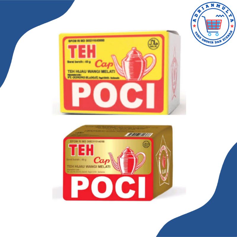 

Teh Bubuk Cap Poci Kuning dan Gold isi 10 pcs