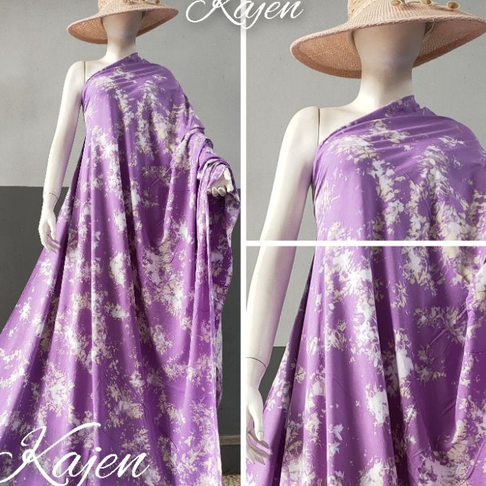 TEBUS MURAH ✅ KAIN TIEDYE  KATUN RAYON THE LILAC/RAYON PREMIUM/Harga PER SETENGAH METER