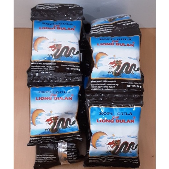 

【MEGA SALE】 KOPI CAP LIONG BULAN KOPI TANPA GULA 30pcs / KOPI + GULA10pcs