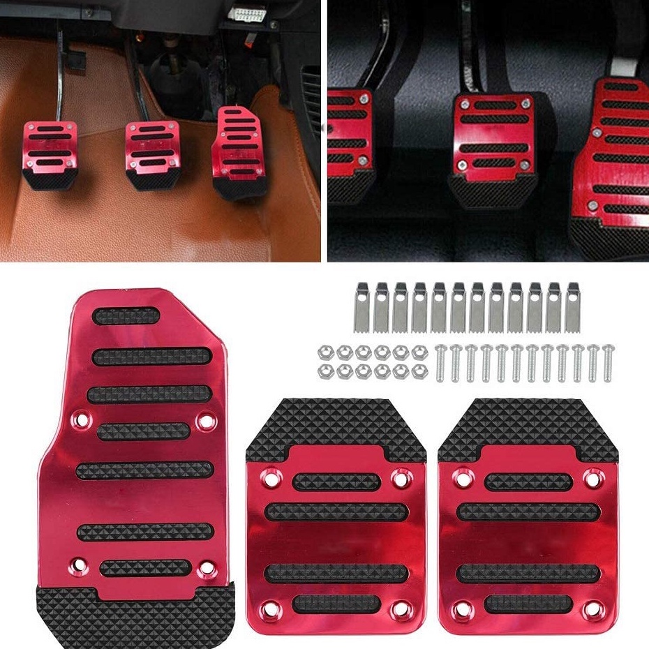 ' uW Cover Pedal Mobil Manual Matic Cover Pedal Gas Rem Kopling Mobil Manual Pelindung Karet Pedal G