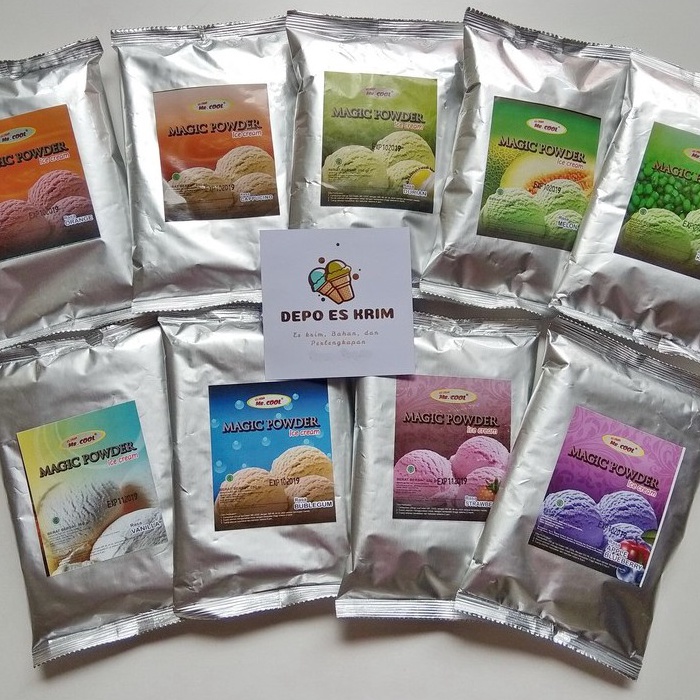 

TERBARU Bubuk Es Krim Mr Cool 250 gram (Tepung Bahan Premix Premiks Ice Cream)