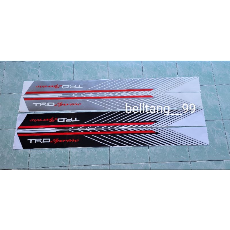 stiker trd sportivo fortuner/sticker trd sportivo fortuner