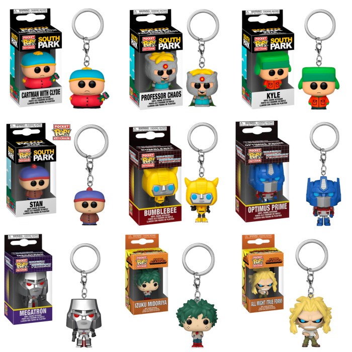 Funko Funko Pop Keychain (South Park, Transformers, Deku, All Might, Hero)