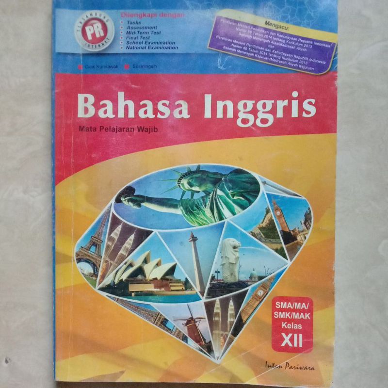 

Bahasa Inggris SMA/MA/SMK Kelas 12 Intan Pariwara