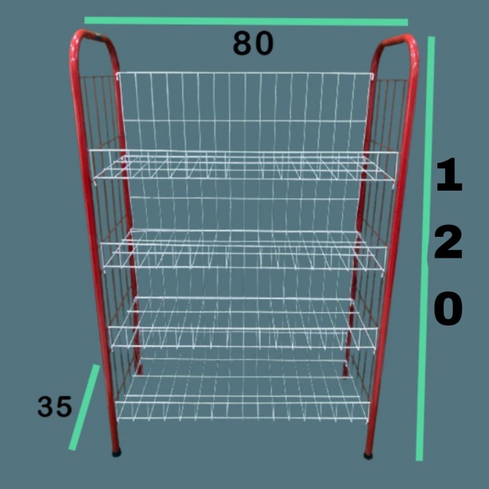 Terlaris Rak Chiki//Rak Snack//Rak Display//4 Susun Jumbo