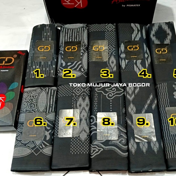 Terlaris Sarung Gajah Duduk Asia Kembang Hitam