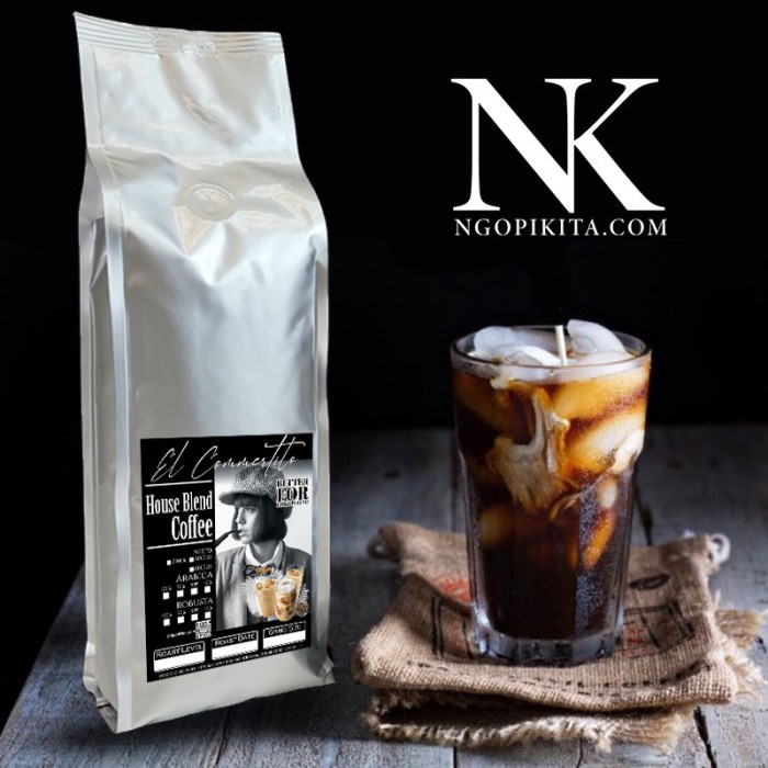 

1Kg Es Kopi Susu House Blend Biji Kopi 50% Arabica 50% Robusta