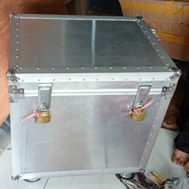 

Terlaris Peti Uang Alluminium 40X40X40Cm/Cash Box/Cash Container Beroda