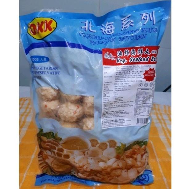 

OKK Seafood Ball / baso udang goreng vegetarian baso udang vegan
