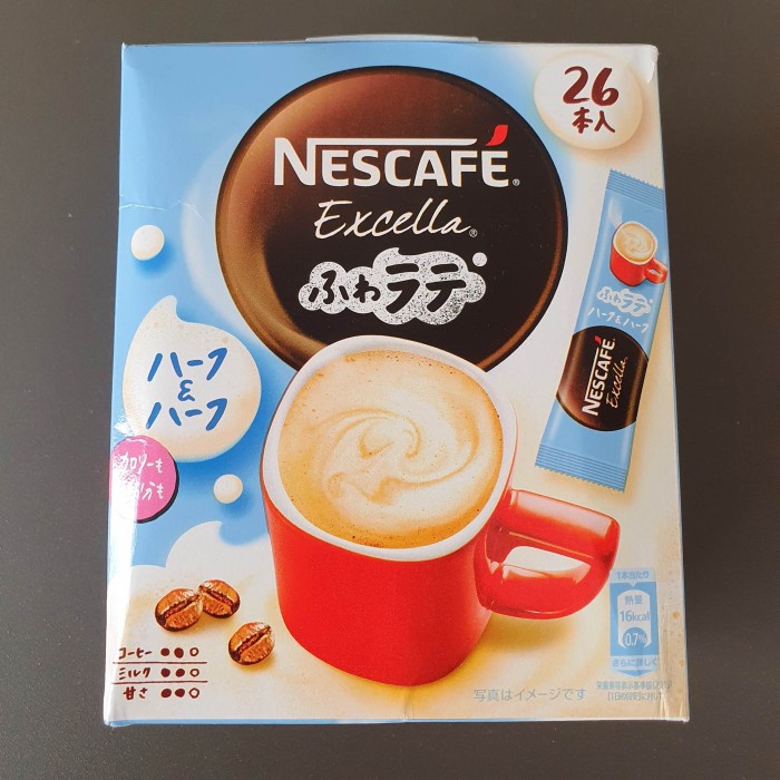 

Nescafe Japan Excella Fuwa Latte Instant Coffee (1 Box Isi 26 Stis)
