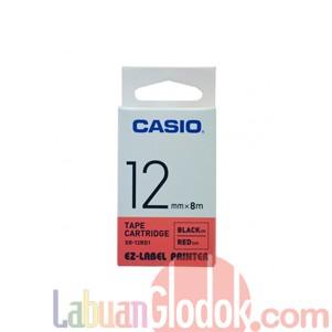 

Label Casio Xr-12Rd1 12Mm Black On Red/Tape Label Casio/Casio 12Mm