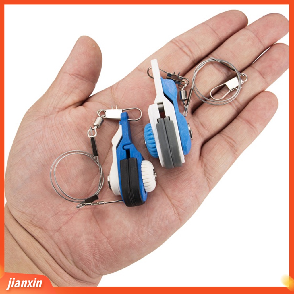 [Jianxin] fishing Clip Reusable Mudah Digunakan Dengan Cincin Gantung Adjustable Angling Nylon Heavy Tension Troli Memancing Klip Untuk Memancing Outdoor