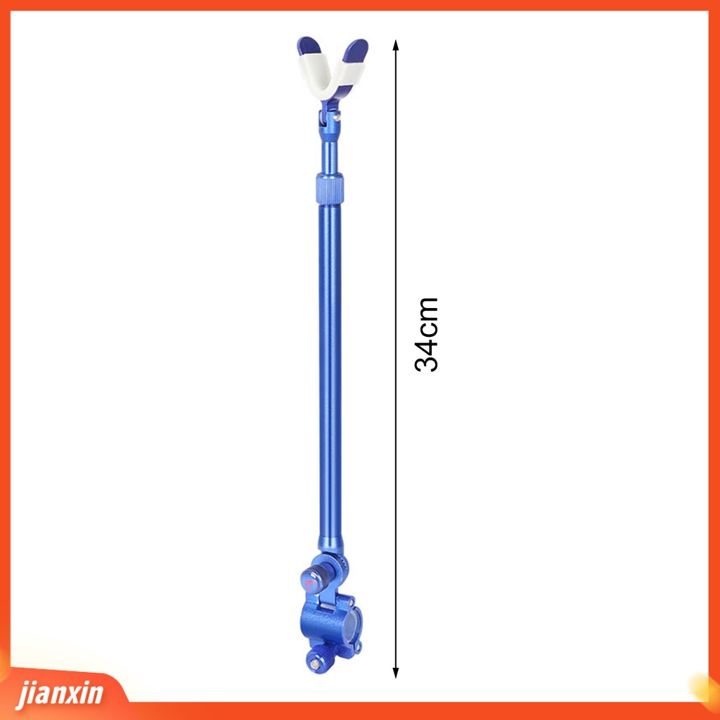 [Jianxin] fishing Rod Holder 210derajat Teleskopik Dapat Disesuaikan Non-slip Cepat Bongkar Pasang Posisi Logam Paduan Aluminium Tiang Pancing Dukungan Alat Pancing