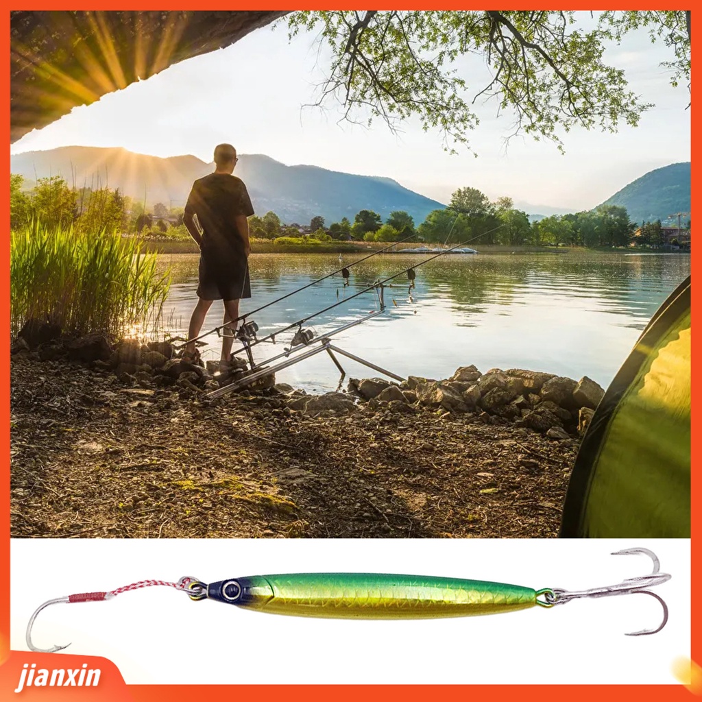 [Jianxin] 8cm/30g Umpan Buatan Dengan Bulu Kait Tajam Realistis Anti-Korosi Memancing Tenggelam Bertengger Memimpin Ikan Palsu Memikat Memancing Luar Ruangan