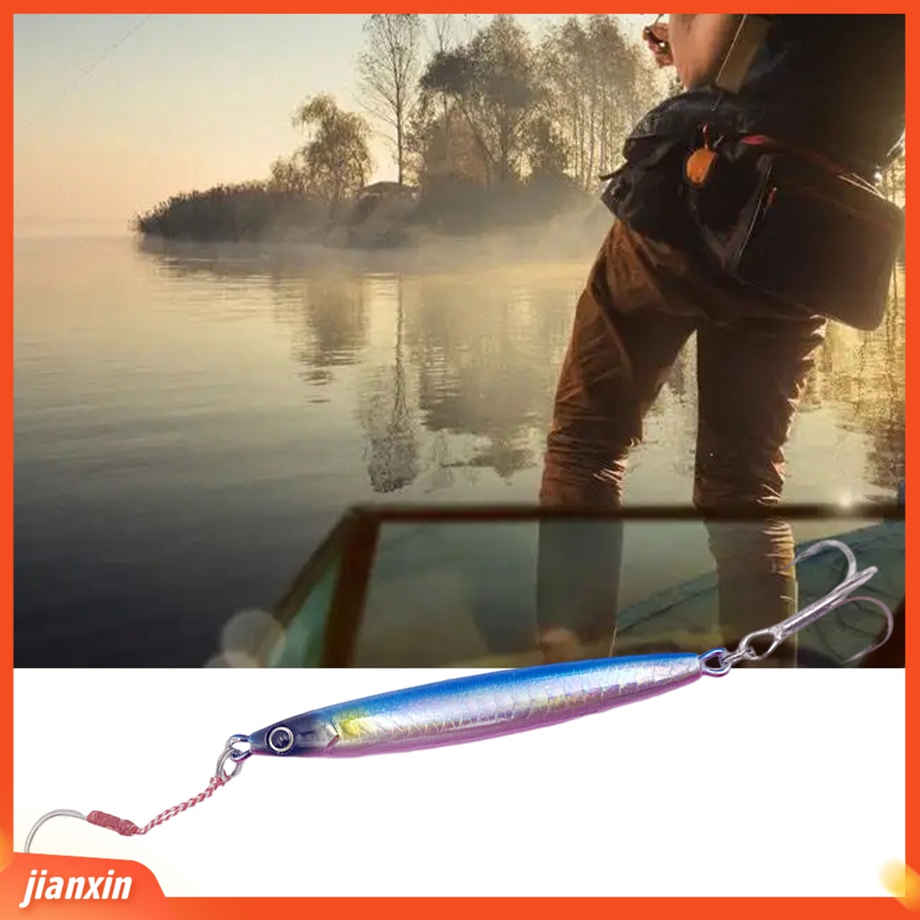 [Jianxin] 8cm/30g Umpan Buatan Dengan Bulu Kait Tajam Realistis Anti-Korosi Memancing Tenggelam Bertengger Memimpin Ikan Palsu Memikat Memancing Luar Ruangan
