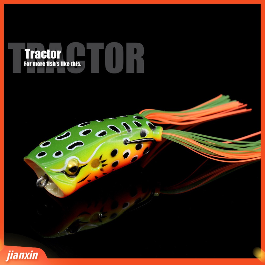 [Jianxin] 60mm/16g Umpan Pancing Penampilan Realistis Kait Tajam Mulut Besar Ular Kodok Wobbler Topwater Umpan Buatan Peralatan Memancing