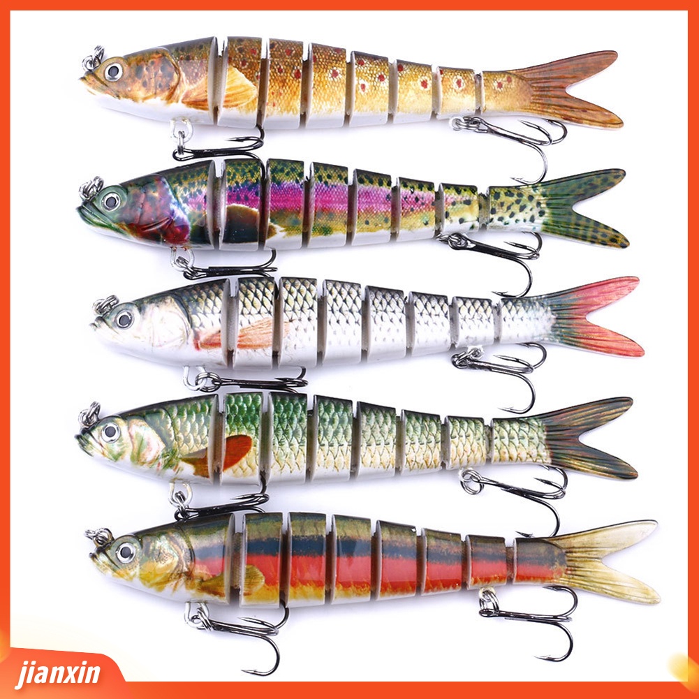 [Jianxin] Umpan Pancing Tiruan Bentuk Ikan Banyak Ruas Ukuran 13.7cm 27g