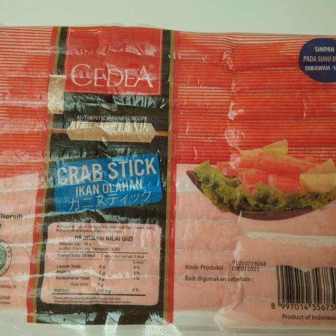 

Cedea Crab Stick 1kg isi 60