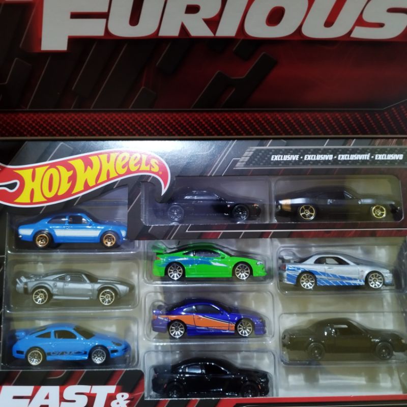 Hotwheels Fast And Furious 10 Gift Pack Loose