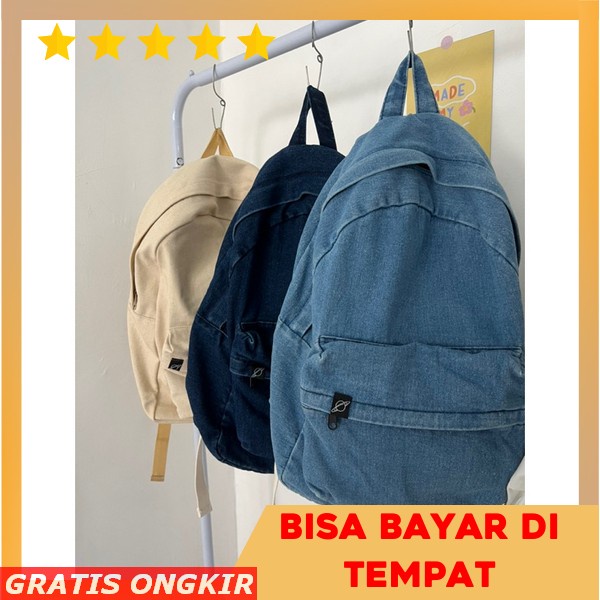 [Art. 0708] Tas Backpack Bagpack Sekolah Sekola Aesthetic Estetik Sma Smk Smp Kuliah Backpaker Pria 