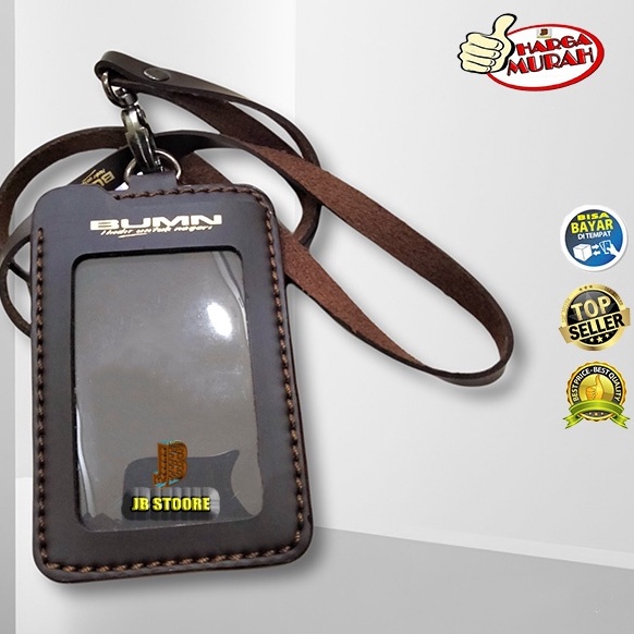 

Wow Murah Meriah.. Tempat Id Card BUMN Kulit Gantung Kalung / Id Card Holder Bumn Kulit / Name Tag Holder bumn kulit