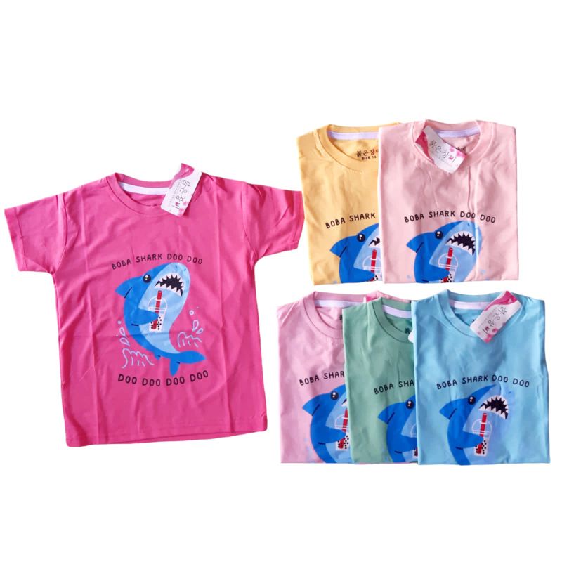 3-7tahun Grosir Ecer kaos import anak perempuan / cewek usia 3 4 5 6 7 tahun