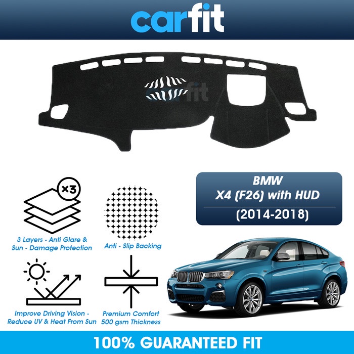 CARFIT Dashmat BMW X4 F26 HUD Dashboard Cover Karpet Dasbor 2014-2018