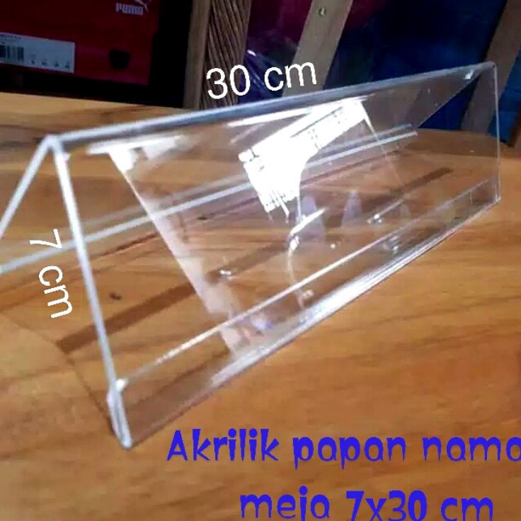 

Terlaris AKRILIK NAME PLAT TAG PAPAN NAMA MEJA 7X30 CM