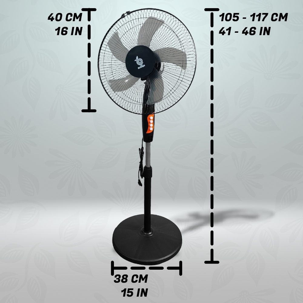 Kipas Angin Stand Fan Kipas Angin Portable Remote Control 16 Inch WH66