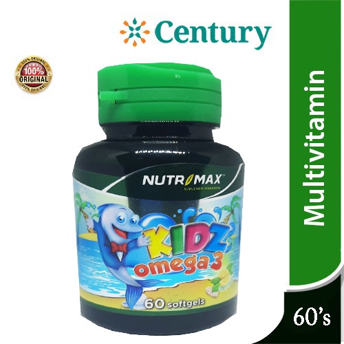 Nutrimax Kids Omega-3 Isi 60/Omega 3/Suplemen Otak/Daya Tahan Tubuh/Suplemen Anak