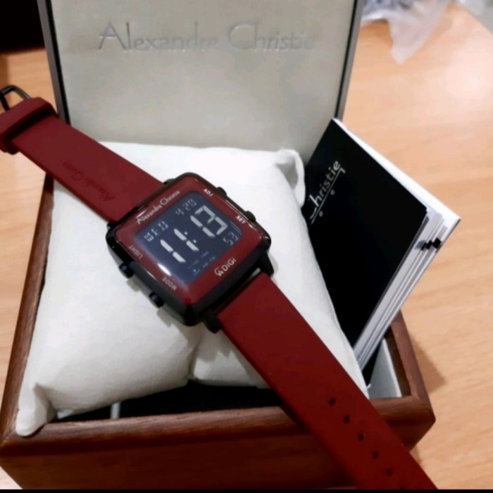 FLASH SALE JAM TANGAN DIGITAL WANITA ORIGINAL ALEXANDRE CHRISTIE AC 9351 MH ST TERMURAH