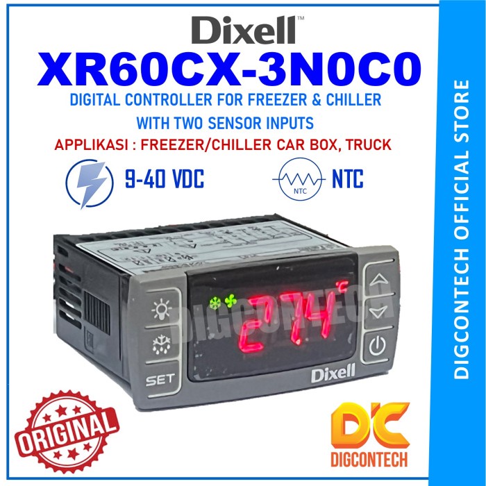 Terlaris Pid Dixell Xr60Cx-3N0C0 9-40 Vdc Untuk Truck Digital Thermostat Controller