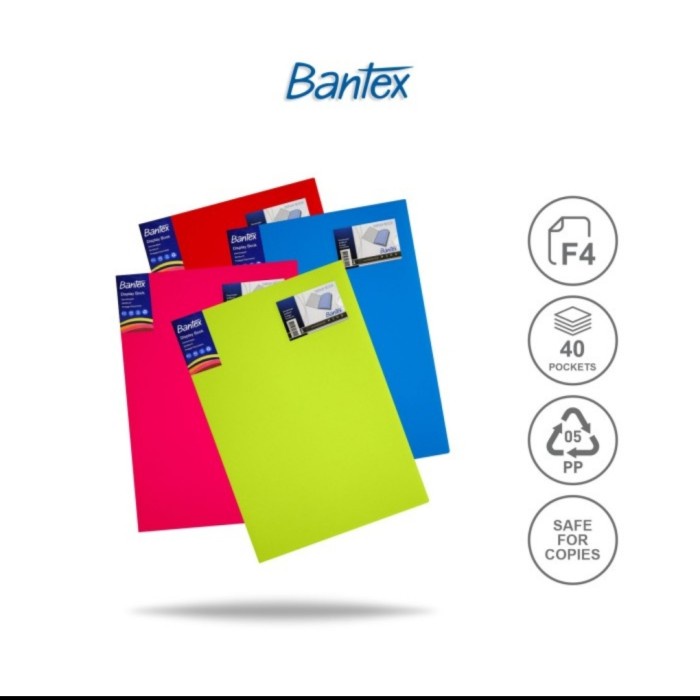 

Terlaris Clear Holder F4 40 Lembar Bantex 3185 / Display Book F4 40 Lembar