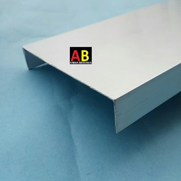 Terlaris Lis U Aluminium 1.9Cm X 10Cm X 1.9Cm Silver