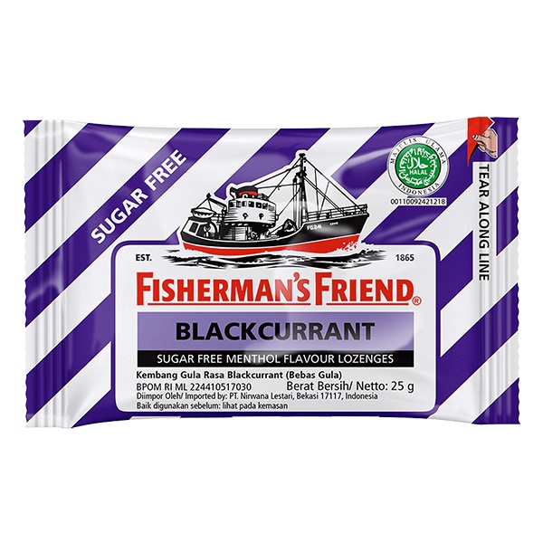 

FISHERMANS FRIEND SUGAR FREE BLACKCURRANT 25 GR - PERMEN