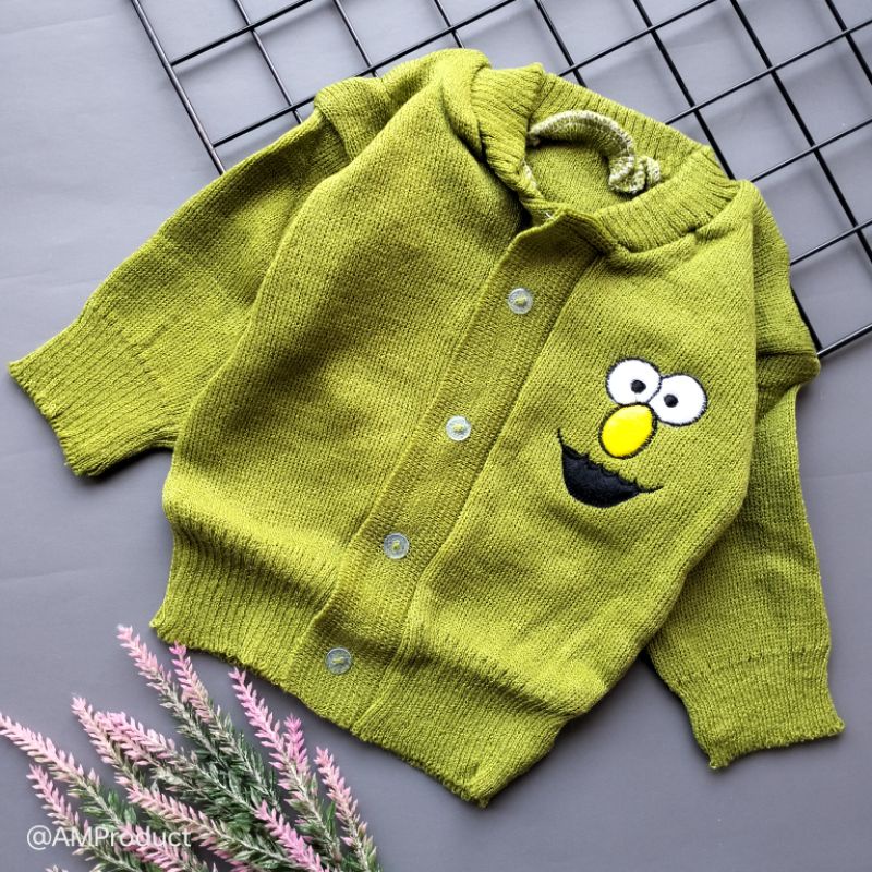 sweater rajut bayi 6 - 12 bulan